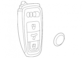 Ключ smart Audi E-Tron 19-23