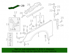 Накладка фари права Audi A4 B9 17-25