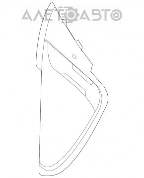 Накладка передней панели боковая левая Mercedes W167 GLE 350 450 20-24 черная