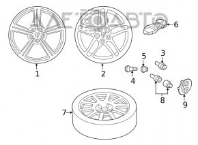 Запасное колесо докатка Porsche Macan 15-23 18 195/75