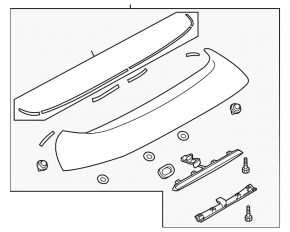 Спойлер двери багажника Mazda3 MPS 09-12