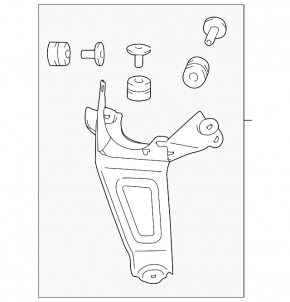 Кронштейн блока ABS АБС Toyota Sienna 11-17