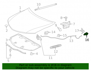 Ручка открывания капота салонная Lexus RX350 RX450h 10-12 серая
