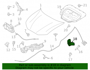 Ручка открывания капота салонная Ford Mustang Mach-E 21-26