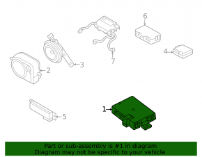 KEYLESS ENTRY MODULE Land Rover Discovery 20-23