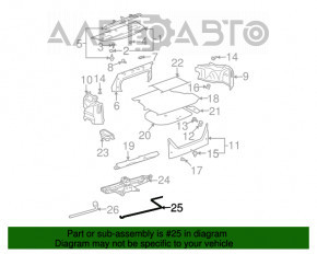 Ручка домкрата Lexus RX350 RX450h 16-22 ржавая