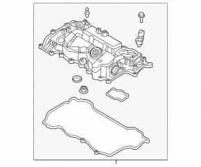 Крышка клапанная Kia K5 21-26 1.6T