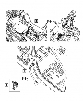 Клемма плюсовая Jeep Grand Cherokee WK2 11-13