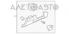 Накладка коліна водія Lexus ES350 07-12 бежева