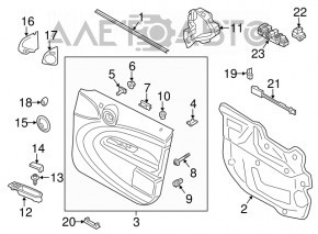 Заглушка бокового зеркала передняя правая Mini Cooper Countryman R60 10-16