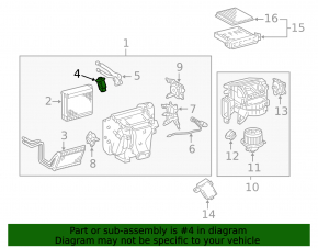 Клапан печки кондиционера Lexus GX470 03-09