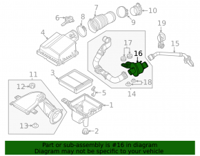 Резонатор воздушный Mazda CX-90 24-26 3.3T, PHEV под premium fuel