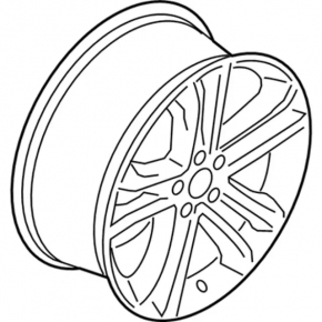 Диск колесный R18x8J ET52.5 Ford Edge 15-24 тип 3, коррозия, легкая бордюрка