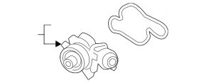Помпа водяна Porsche Cayenne 19-26 2.9T, 3.0T