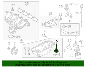 Датчик уровня масла двигателя Mazda CX-5 17-24 2.5T, 2.5