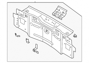 Задняя панель Volkswagen ID.4 21-26 2 части