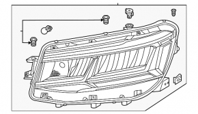 Фара передняя правая в сборе VW Taos 22-25