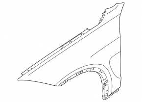Крило переднє ліве BMW X6 F16 15-19