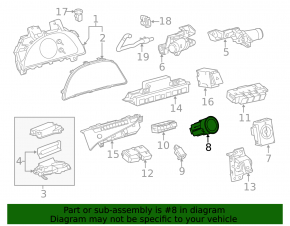 Кнопка start-stop Lexus UX200 19-22