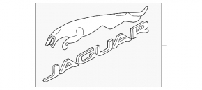 Значок значок Jaguar двері багажника Jaguar F-Pace X761 17-23 хром