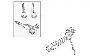 Механизм ручки двери передней левой Mazda CX-50 23-26