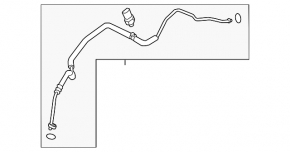 Трубка кондиционера печка-конденсер Mazda CX-50 23-26 2.5T