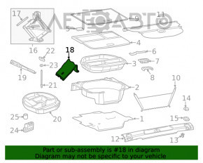 Противооткат колеса упор Jeep Cherokee KL 14-23 тип 2