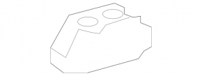 Кронштейн заднего бампера левый Mercedes W164 ML