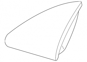 Габарит переднього бампера лівий Mercedes R-class W251 06-13