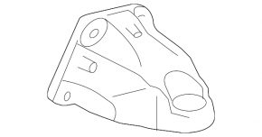 Кронштейн подушки двигуна правий Lexus GS300 GS350 GS450h 06-06 rwd