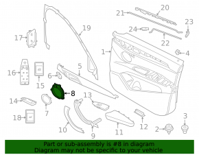 Кронштейн динамика задний левый BMW X2 F39 18-23
