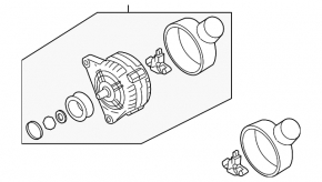 Генератор VW Passat b7 12-15 USA 3.6