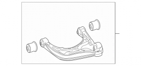 Рычаг нижний под пружину задний правый Mercedes W167 GLE 350 450 20-26