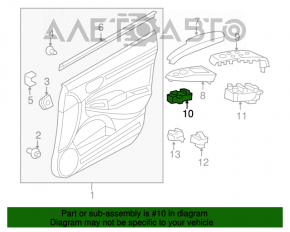 Управление стеклоподъемником передним правым Honda Civic 4d 06-09