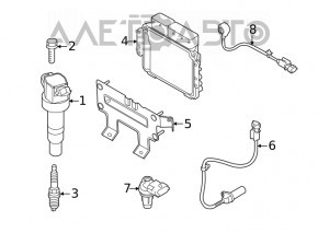 Кронштейн блока ECU компьютера двигателя Kia Forte 19-24 2.0