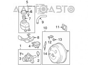 Вакуумный усилитель Lexus RX300 RX330 RX350 04-09