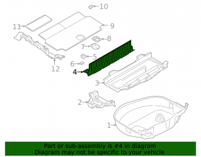 Накладка проема багажника BMW X7 G07 19-26 Schwarz