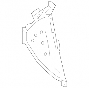 Заглушка ПТФ права Toyota Prius 50 16-18