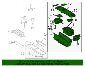 Консоль центральная подлокотник и подстаканники Lexus RX300 RX330 RX350 RX400h 04-08 черн