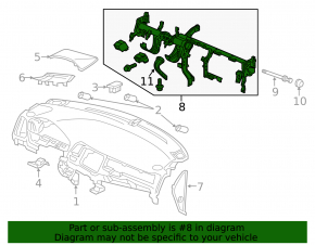 Труба подторпедная усиление Honda HR-V 16-22