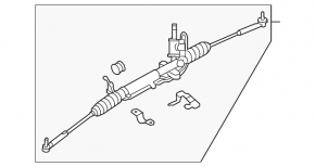 Рейка рульова Subaru Forester 08-13