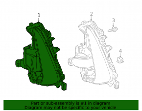 Поворотник левый Toyota Prius 50 Prime 17-22 без ПТФ