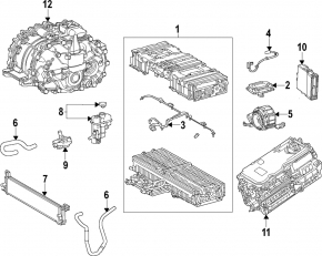 Hybrid Vehicle Control Module Toyota Rav4 19-21 hybrid