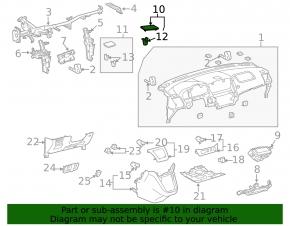 Решетка динамика торпеды левая Lexus RX300 RX330 RX350 RX400H 04-08 беж