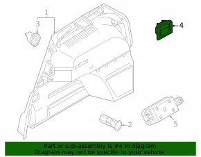 Крюк багажника Audi A3 22-26