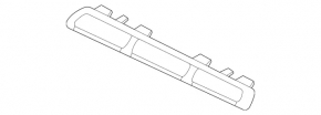 Молдинг решетки радиатора grill верхний правый Mercedes W167 GLE 350 450 20-23 хром