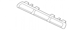 Молдинг решетки радиатора grill верхний правый Mercedes W167 GLE 350 450 20-23 хром