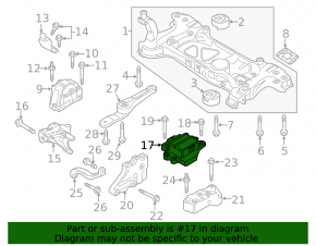 Подушка двигателя левая VW Beetle 12-19
