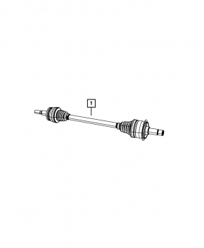 Привод полуось задняя левая Dodge Durango 11-26 230mm 5.7 под блокировку