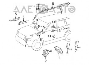 SEAT OCCUPANT DETECTION MODULE Lexus CT200h 11-17